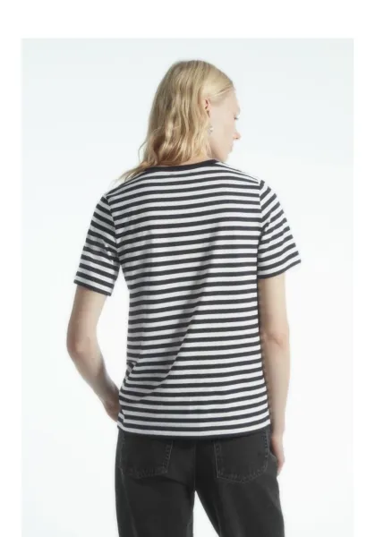 Design Classic Breton Stripe Black and White T-Shirt - 4