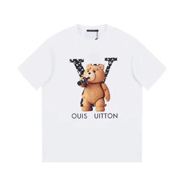 Louis Vuitton x Ted Bear Graphic Print White T-Shirt - 1