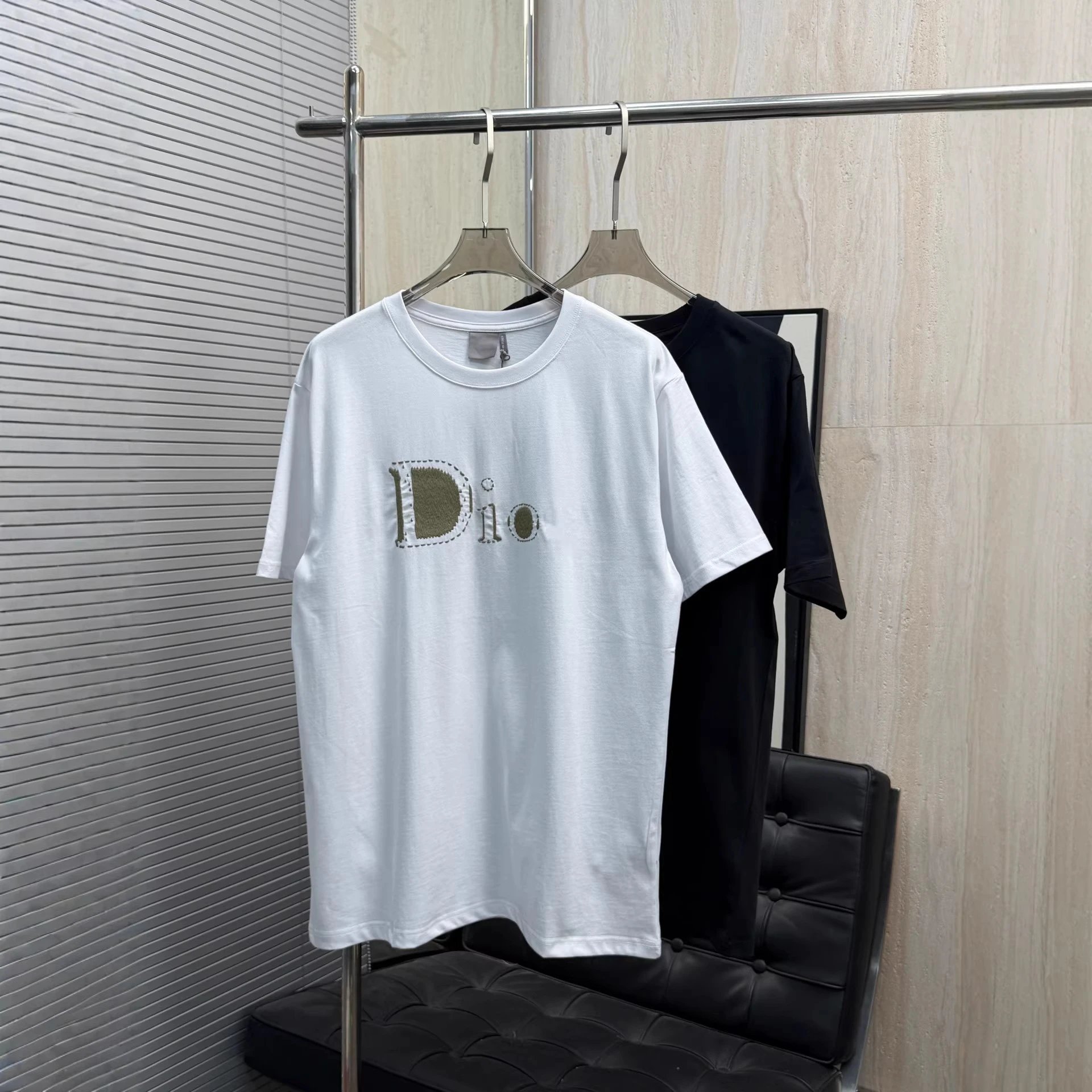 Letter Logo Embroidered T-Shirt