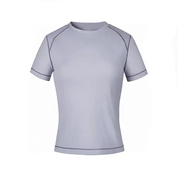 Design Performance Base Layer T-Shirt Light Gray Activewear - 5