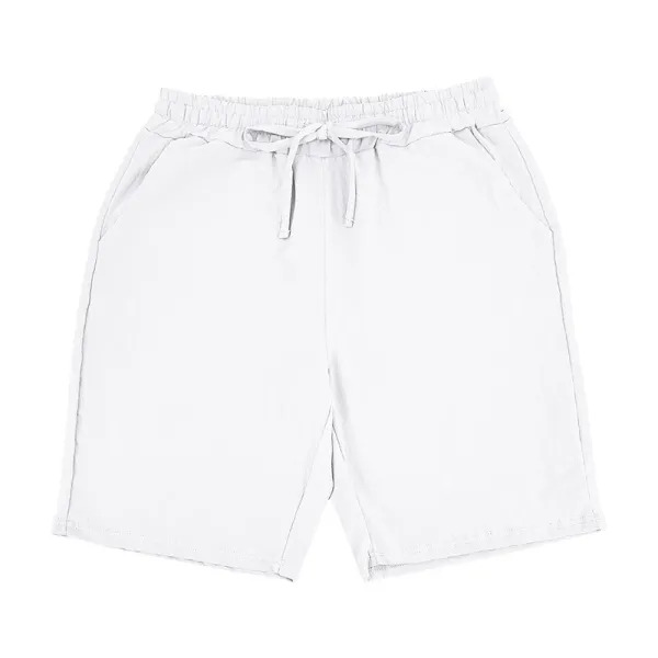 Design Drawstring Waist Shorts White - 37