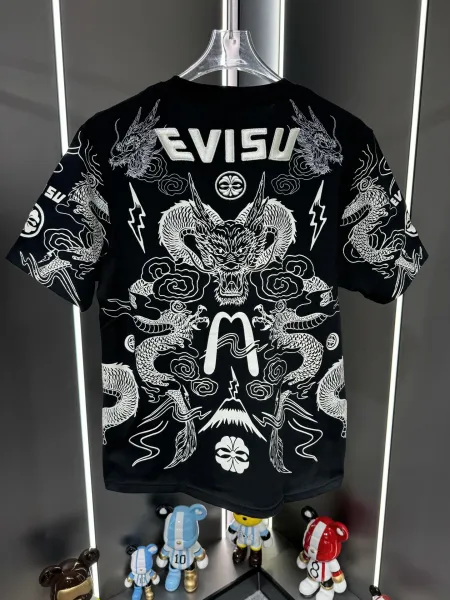 Evisu Craft With Pride Graphic Pocket T-Shirt Black - 36