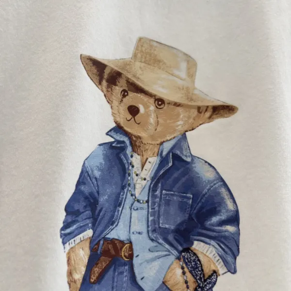 Polo Ralph Lauren Bear Graphic T-Shirt Beige - 1