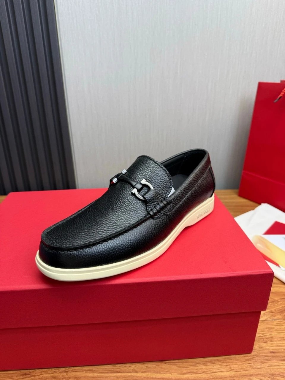 Hogan HXM281 White Suede Loafer - 16