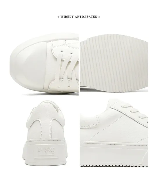 Design Chunky Platform Sneakers White - 26