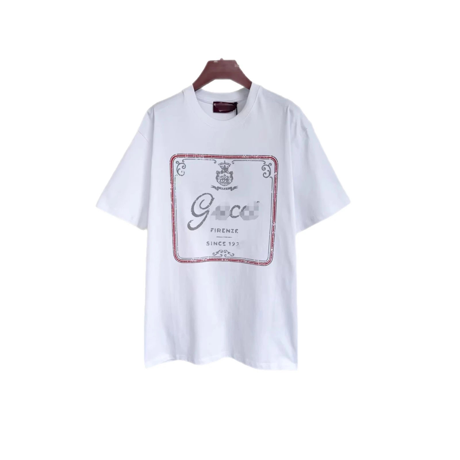 Gucci Logo Print White Vintage Style T-Shirt