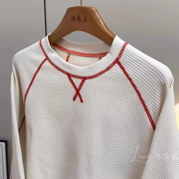 Design Waffle-Knit Base Layer Top Red - 16
