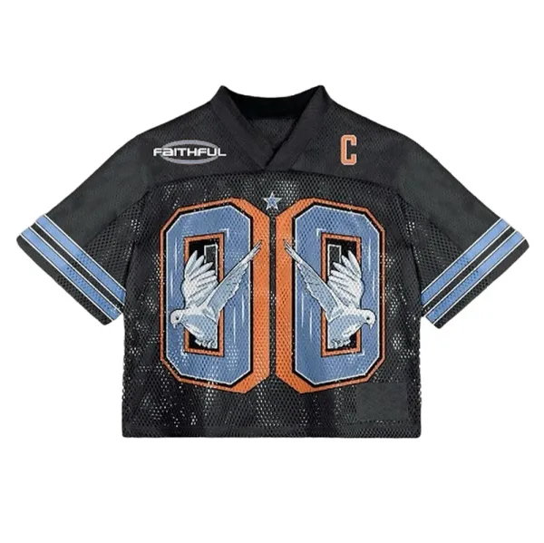 Design Faithful 00 Dove Mesh Jersey Black Jersey - 1