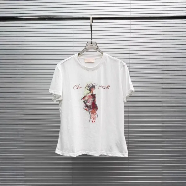 Design Cha 1958 Illustration White T-Shirt - 1