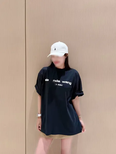 Alexander Wang New York Logo Black T-Shirt - 6