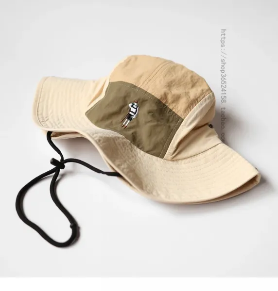 Human Made Bucket Hat Olive Brown Yellow Patchwork - 13