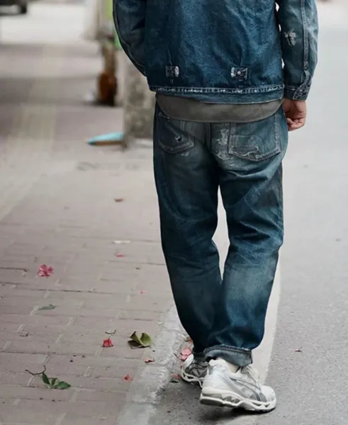 Carhartt Work In Progress Distressed Gray Denim Pants Jeans - 17