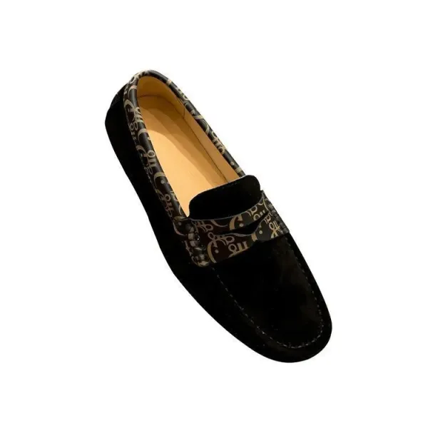 Dior Oblique Suede Loafers Black - 15