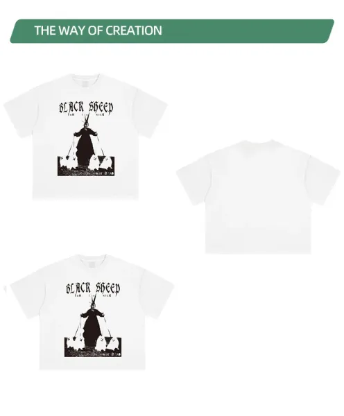 Design NSX Band Black Sheep But I'm Nice T-Shirt White T-Shirts - 9