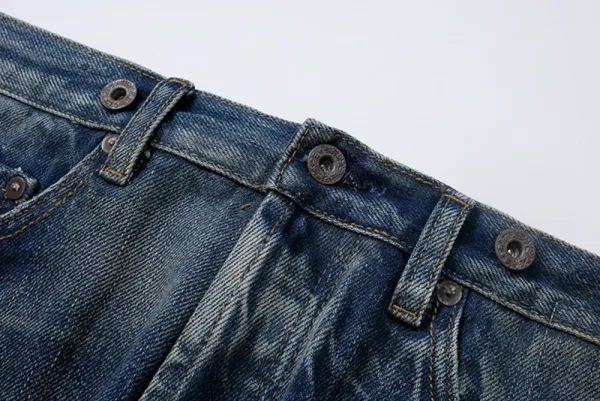 Yohji Yamamoto x Neighborhood Collection de Projets Communs Distressed Denim Jeans - 22