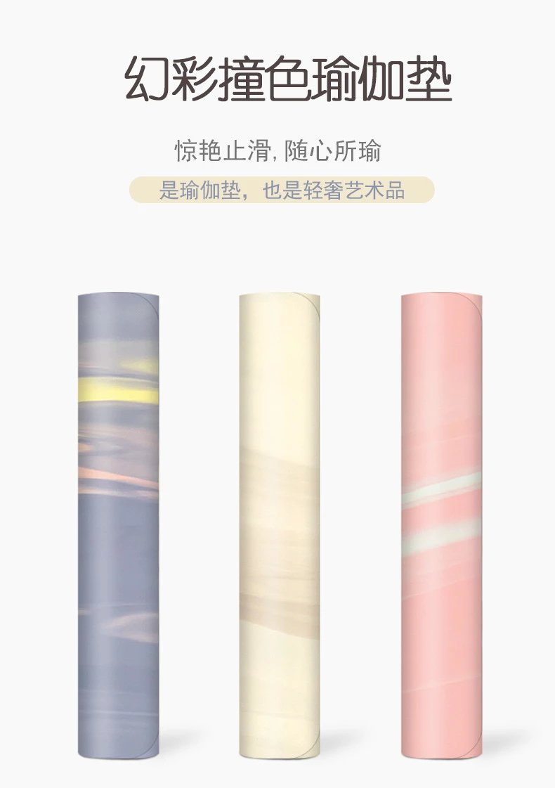 Design Marble Purple Yoga Mat Activewear - 4