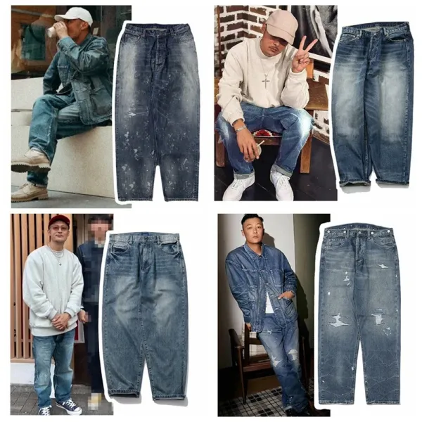 Design Paint-Splatter Washed Denim Jeans - 3