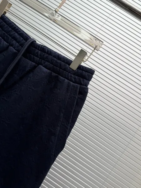 Design Embossed Pattern Navy Shorts - 12