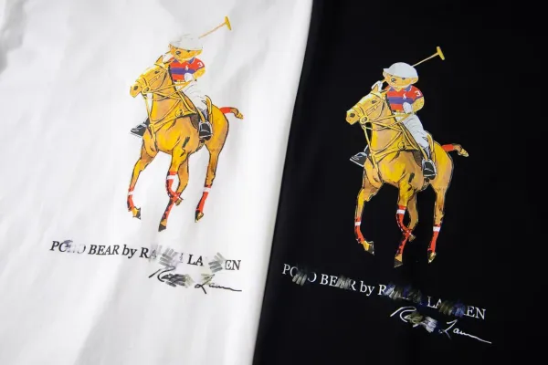 Polo Ralph Lauren Polo Bear Graphic Black T-Shirt - 7
