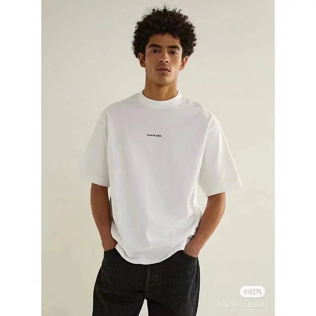 Oversized Cotton T-Shirt Black Beige Gray Pink White Minimalist