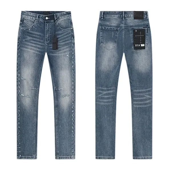 Design RTA Distressed Black Denim Jeans - 32