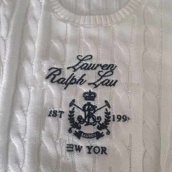 Ralph Lauren Cable Knit Sweater Navy - 5