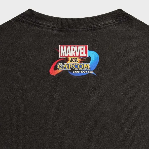 Kith x Marvel x Capcom Street Fighter Graphic T-Shirt Black - 20