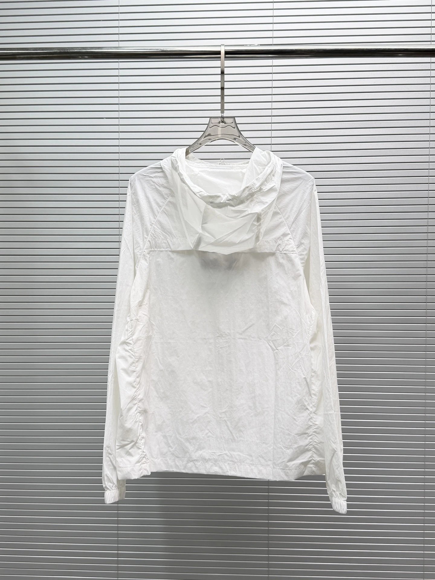 Chanel Logo Patch White Windbreaker Jacket and Shorts Set - 5