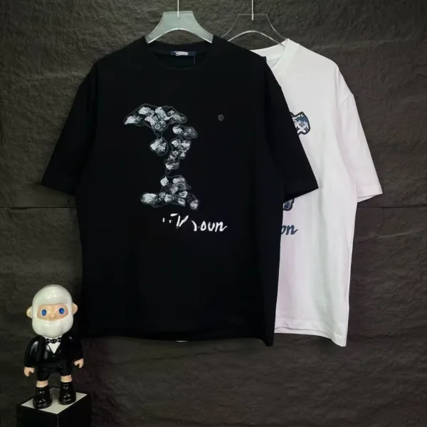Louis Vuitton Monogram Cloud T-Shirt Black - 8