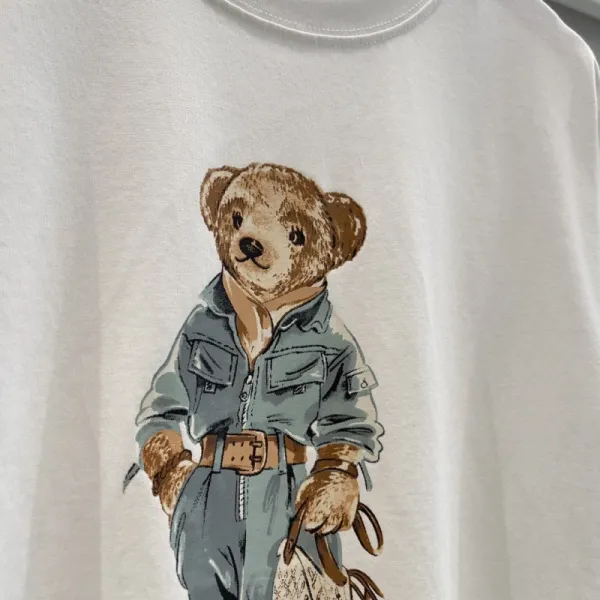 Polo Ralph Lauren Bear Graphic White T-Shirt - 1