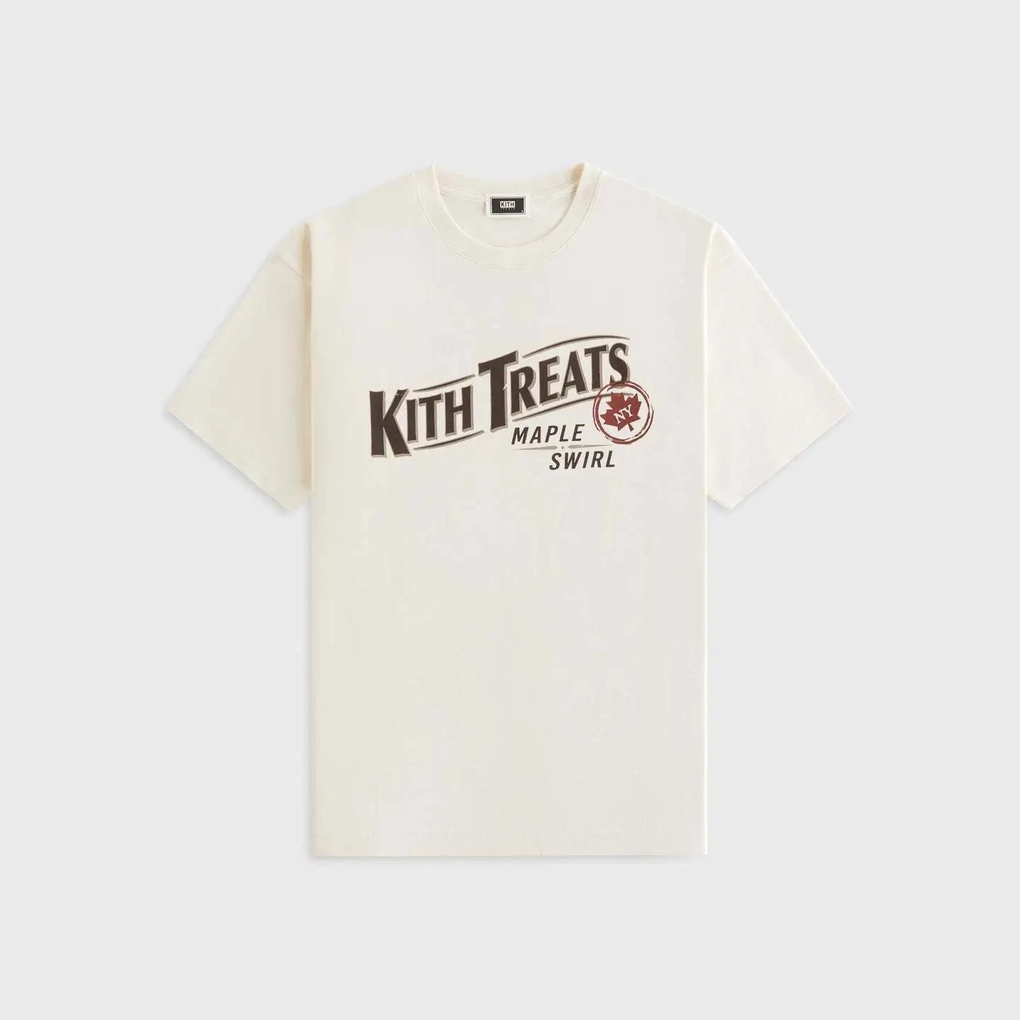 Kith Graphic Print Black White Brown Beige Casual T-Shirt