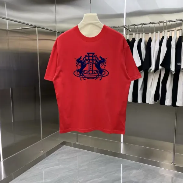 Vivienne Westwood Red Orb Logo T-Shirt Red - 4
