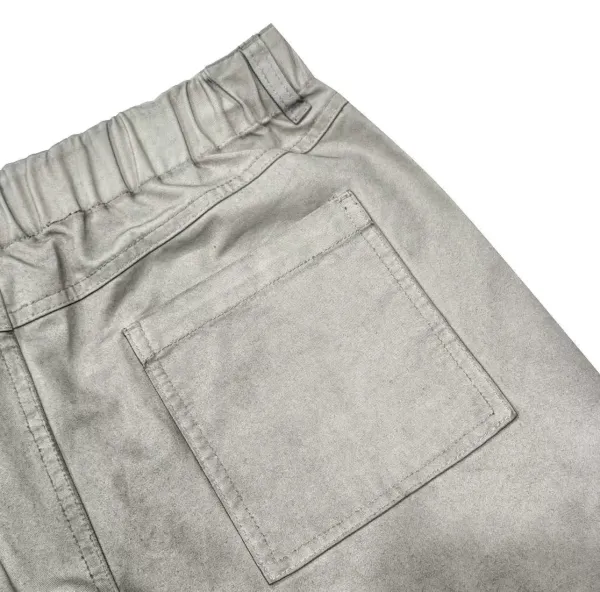 Design Cargo Pants Light Gray Washed Utility Pants - 45