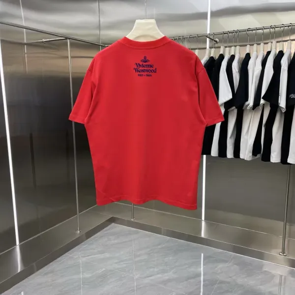 Vivienne Westwood Red Orb Logo T-Shirt Red - 8