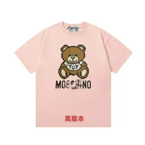 Moschino Pixel Bear Pink T-Shirt