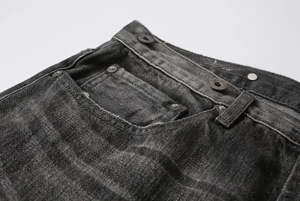 Yohji Yamamoto x Neighborhood Collection de Projets Communs Distressed Denim Jeans - 46