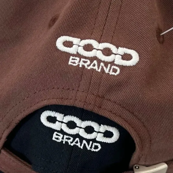 Good Brand Embroidered Floral Baseball Cap Brown - 25