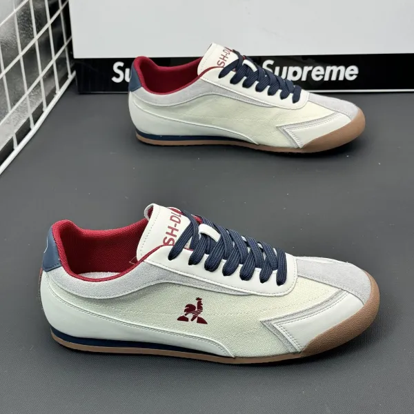 Le Coq Sportif Tennis Classic White Navy Red Sneakers - 11