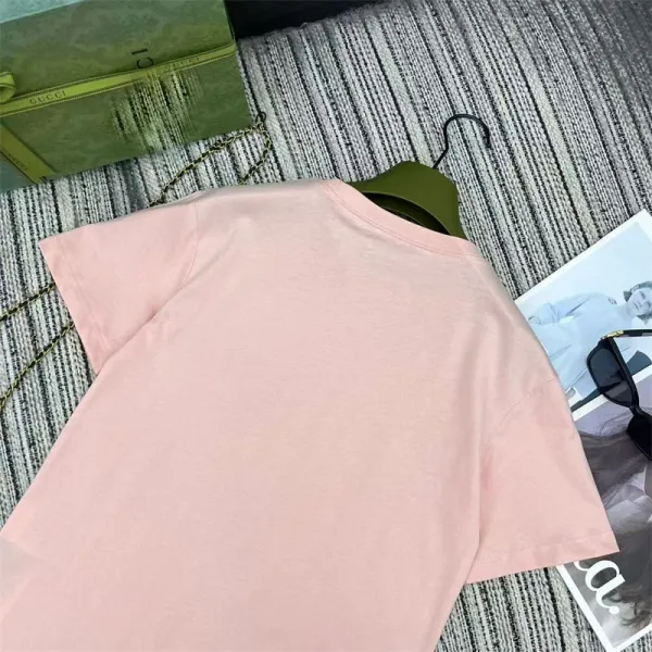 Gucci Logo Print Pink T-Shirt - 9