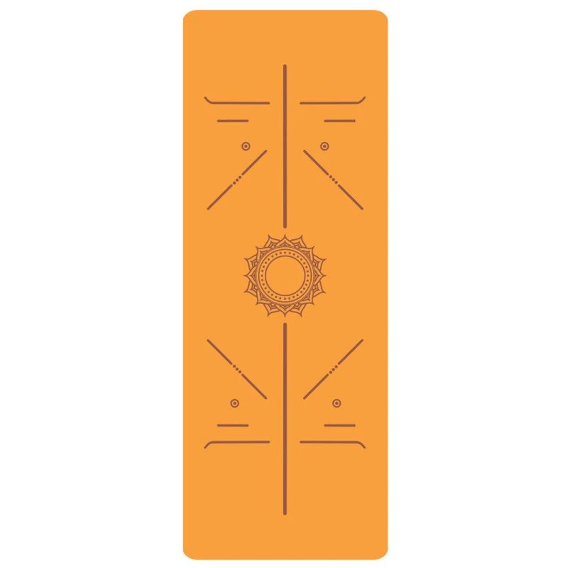 Design Solar Mandala Orange Yoga Mat Activewear
