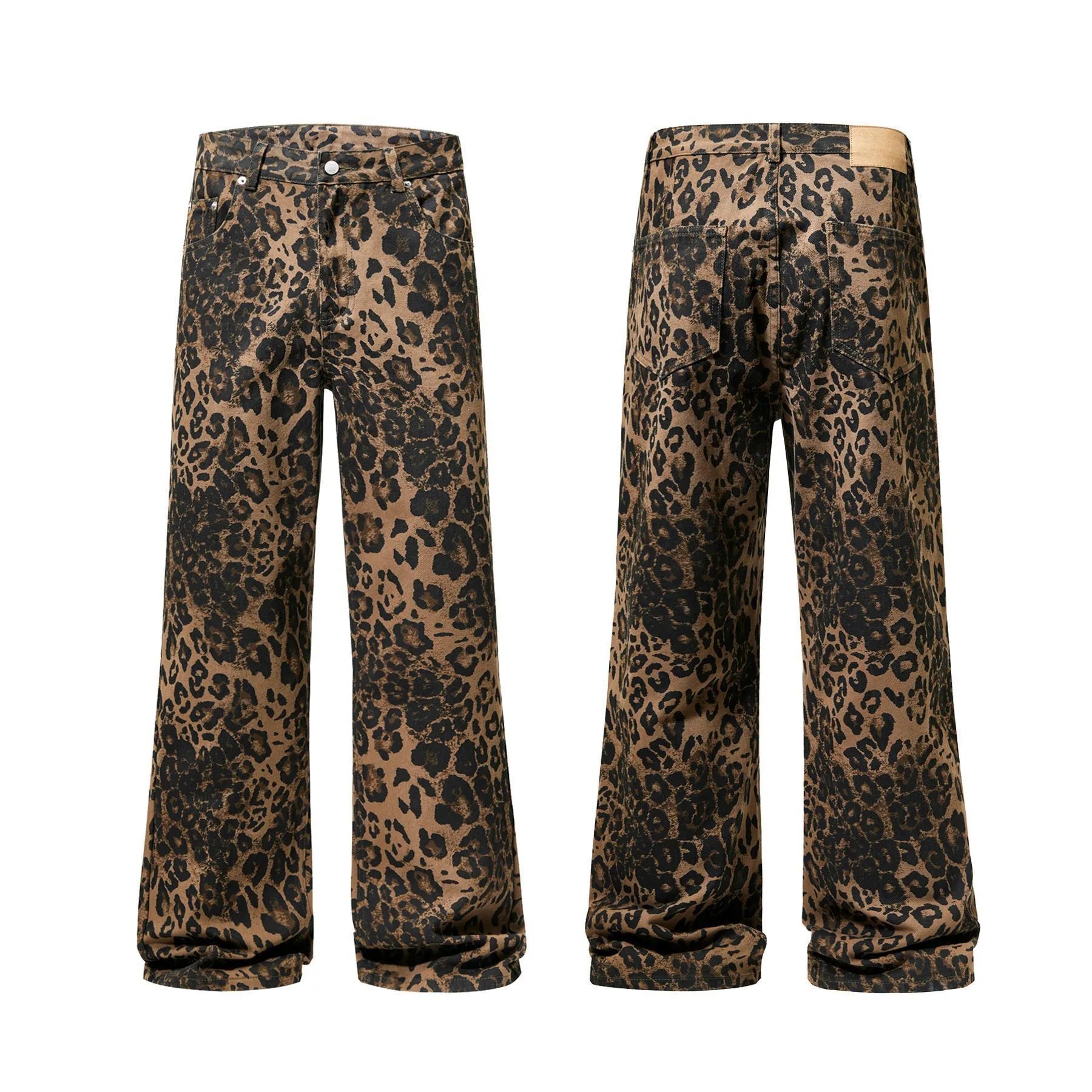 Design Wide-Leg Straight-Cut Black Pants - 9