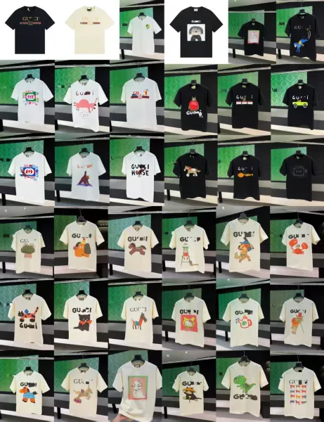 Gucci x E. van R Bear Print Graphic T-Shirt White - 3