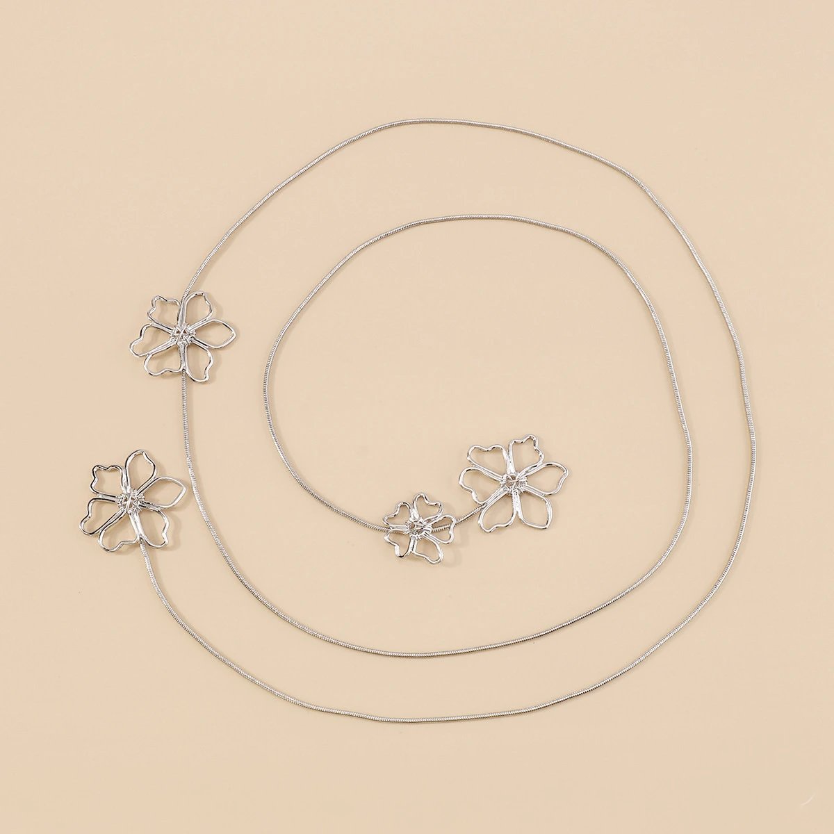 Design Abstract Two-Tone Choker Necklace Jewelry - 28