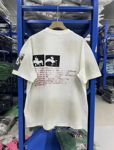 Saint Tears Graphic Print Oversized T-Shirt White - 18