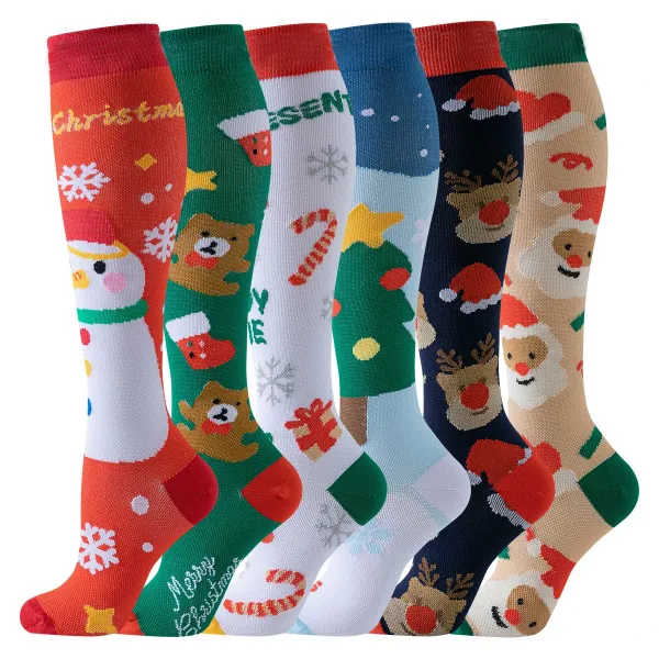 Design Cat-Themed Knee-High Socks Set Multicolor Socks - 29