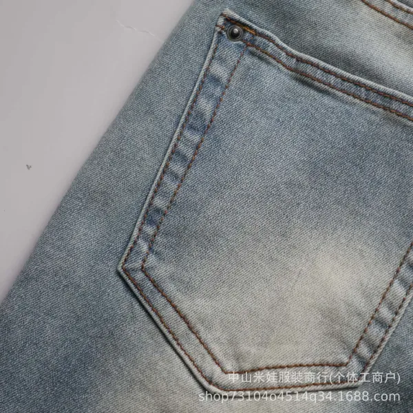 Design Flared White Denim Jeans with Embroidered Graphics - 18