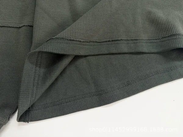 Telfar Thermal Waffle Knit Crewneck Sweatshirt Olive Green Sweater - 8