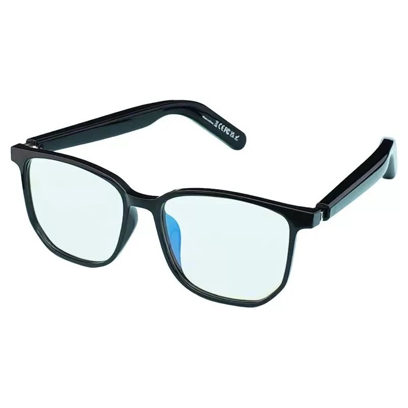 GS03 Black (Blue Light Blocking Lenses) + AI Translation + Motion-Activated Power On
