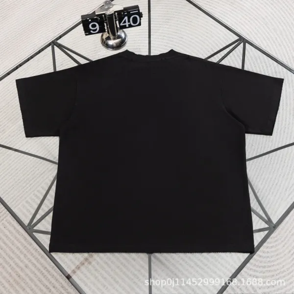 Dior Oblique Logo Print Black T-Shirt - 5