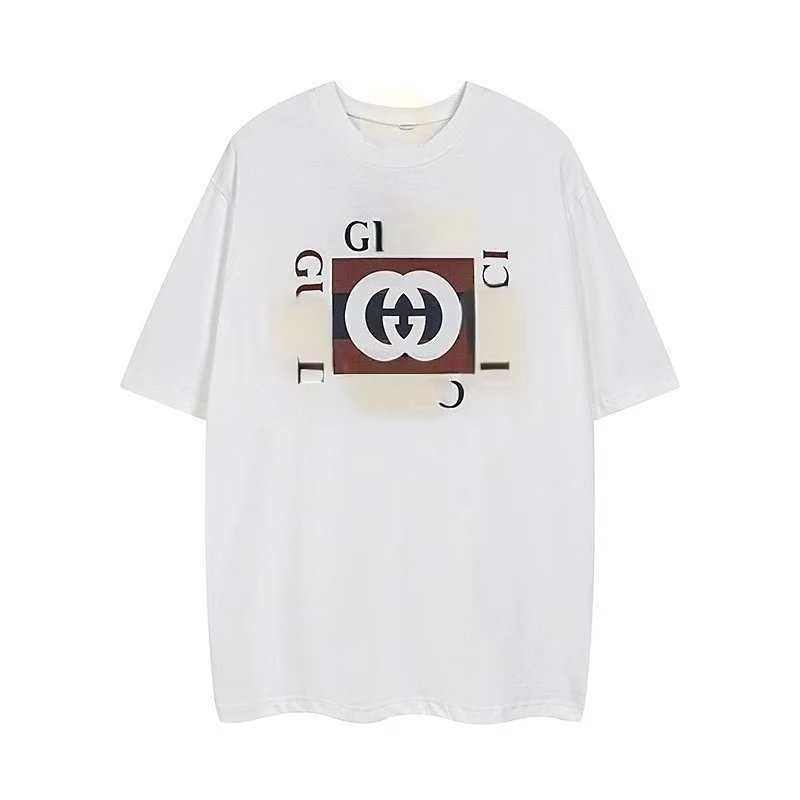 Gucci Graphic Print Oversized T-Shirt Navy - 7